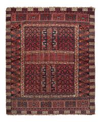 A Turkoman Hatchli Wool Rug