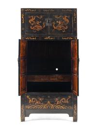 A Chinese Lacquered Armoire