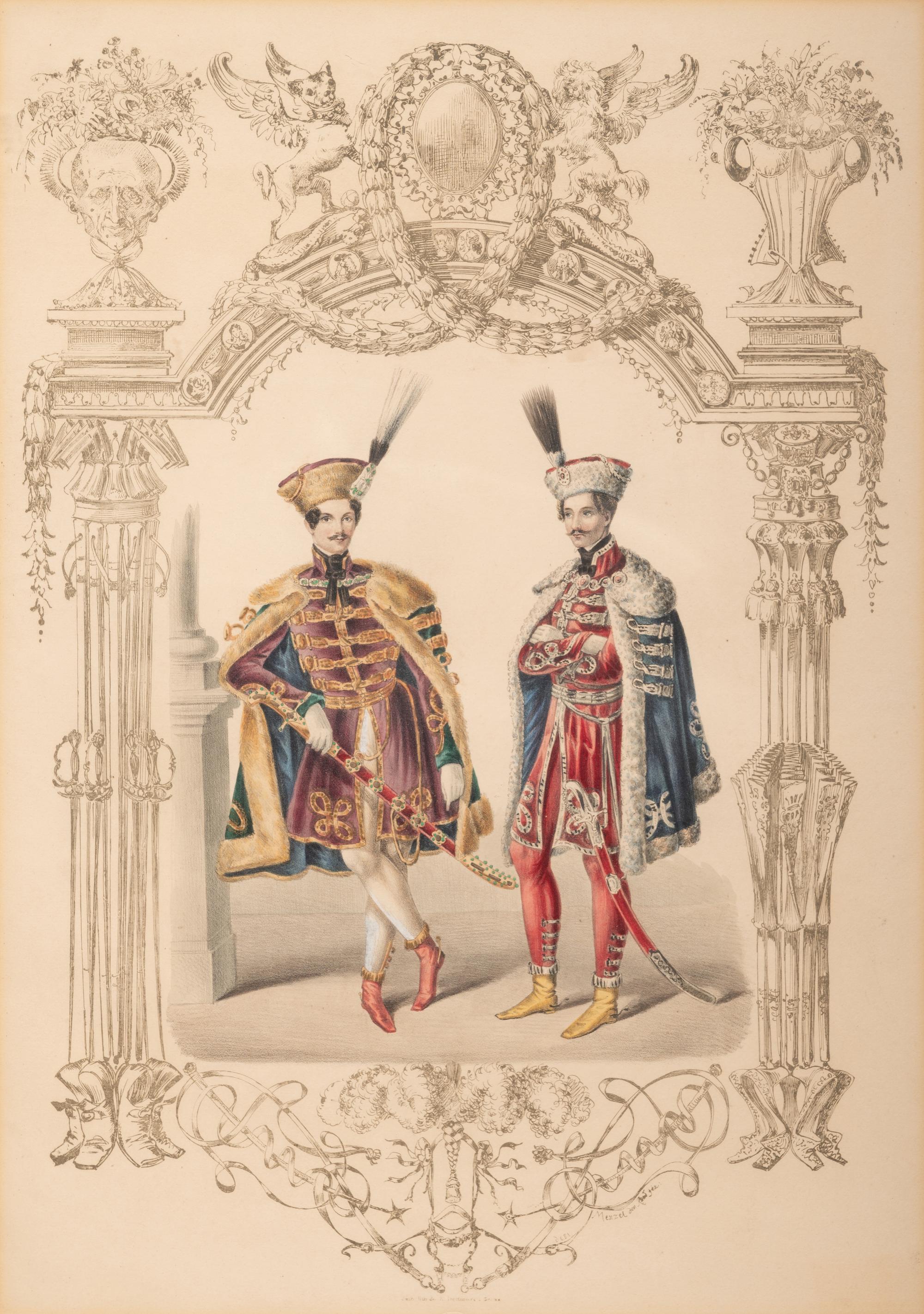 A Pair of Continental Lithographs
