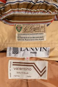Gucci Ensemble, Two Jackets by Valentino and Lanvin, 1970s
