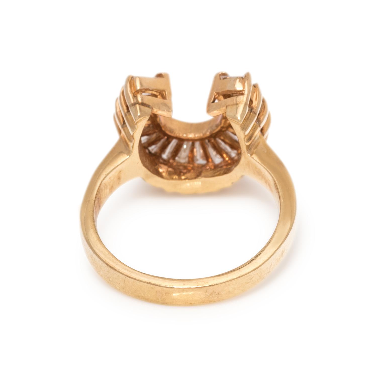 DIAMOND HORSESHOE RING