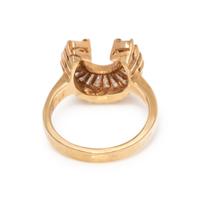 DIAMOND HORSESHOE RING
