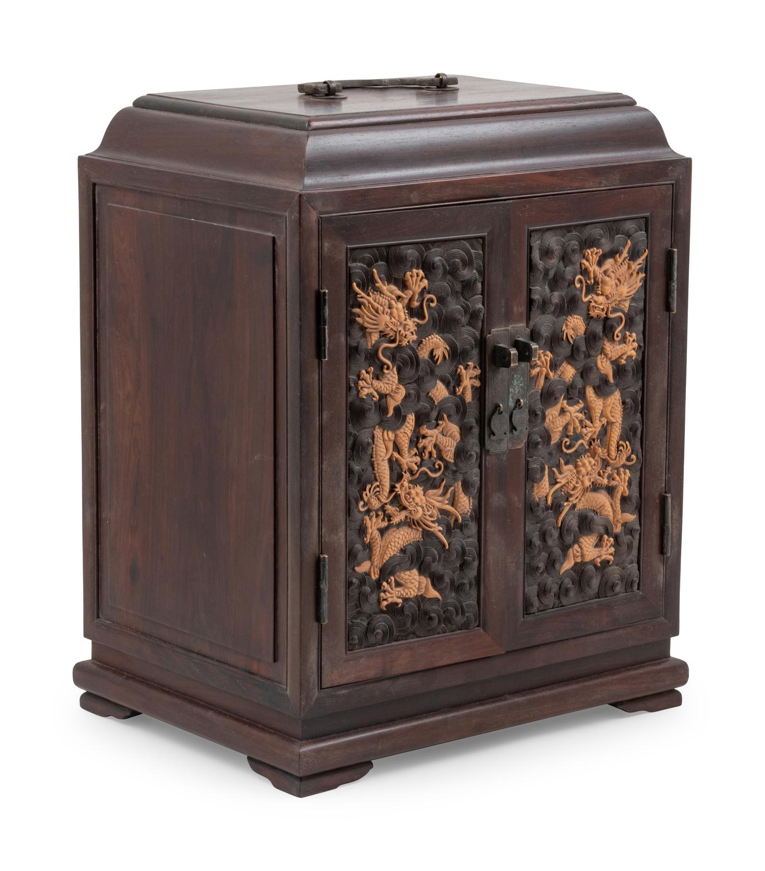 A Hardwood Seal Chest