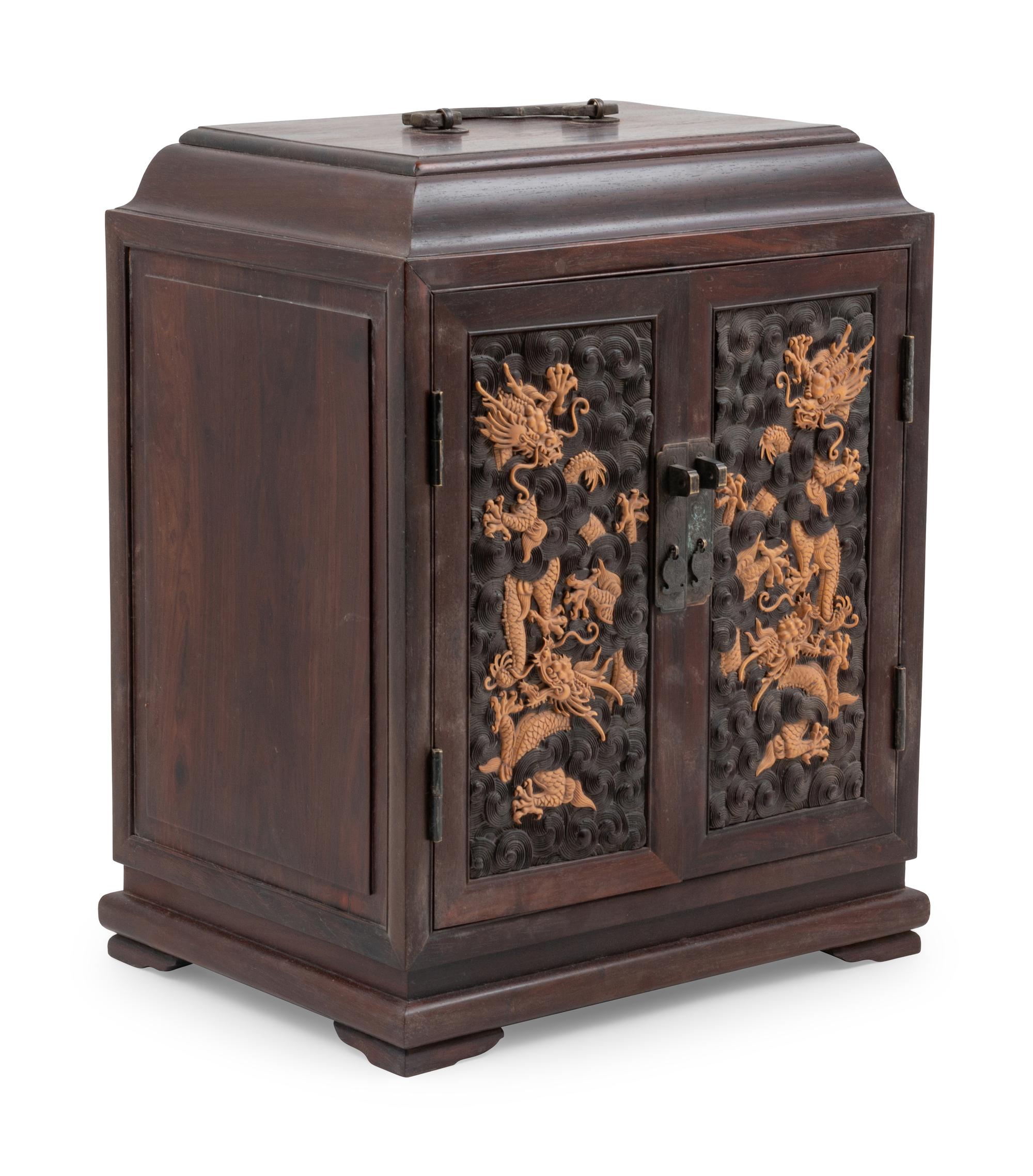 A Hardwood Seal Chest