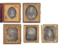 [EARLY PHOTOGRAPHY]. 33 sixth plate daguerreotypes of attractive women of varying ages.