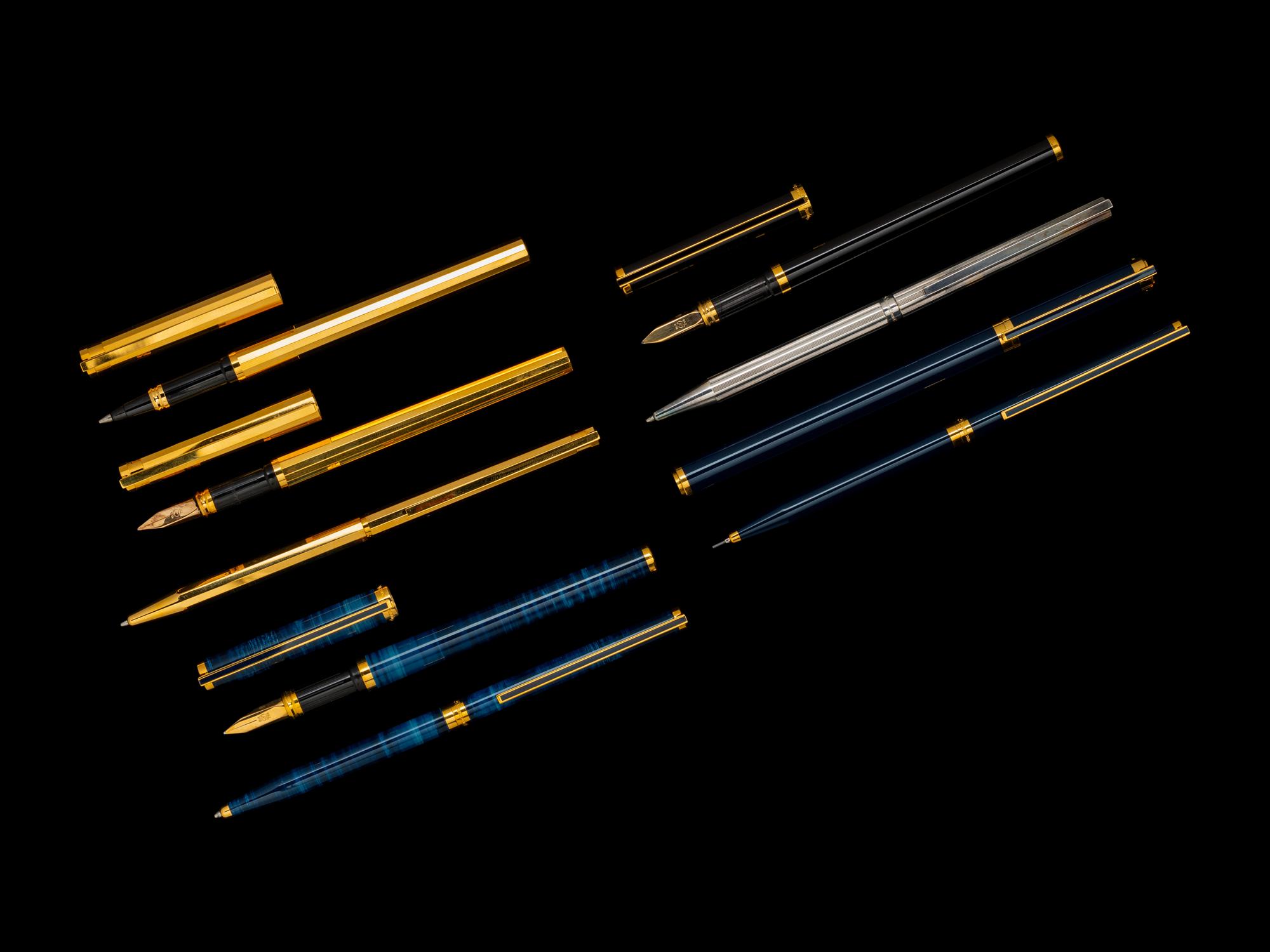 A Collection of Nine S.T. Dupont Writing Instruments