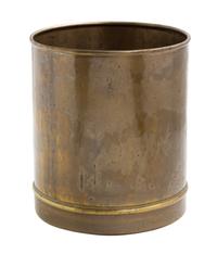 A Brass Waste Basket Height 11 3/8 inches. — 20TH CENTURY