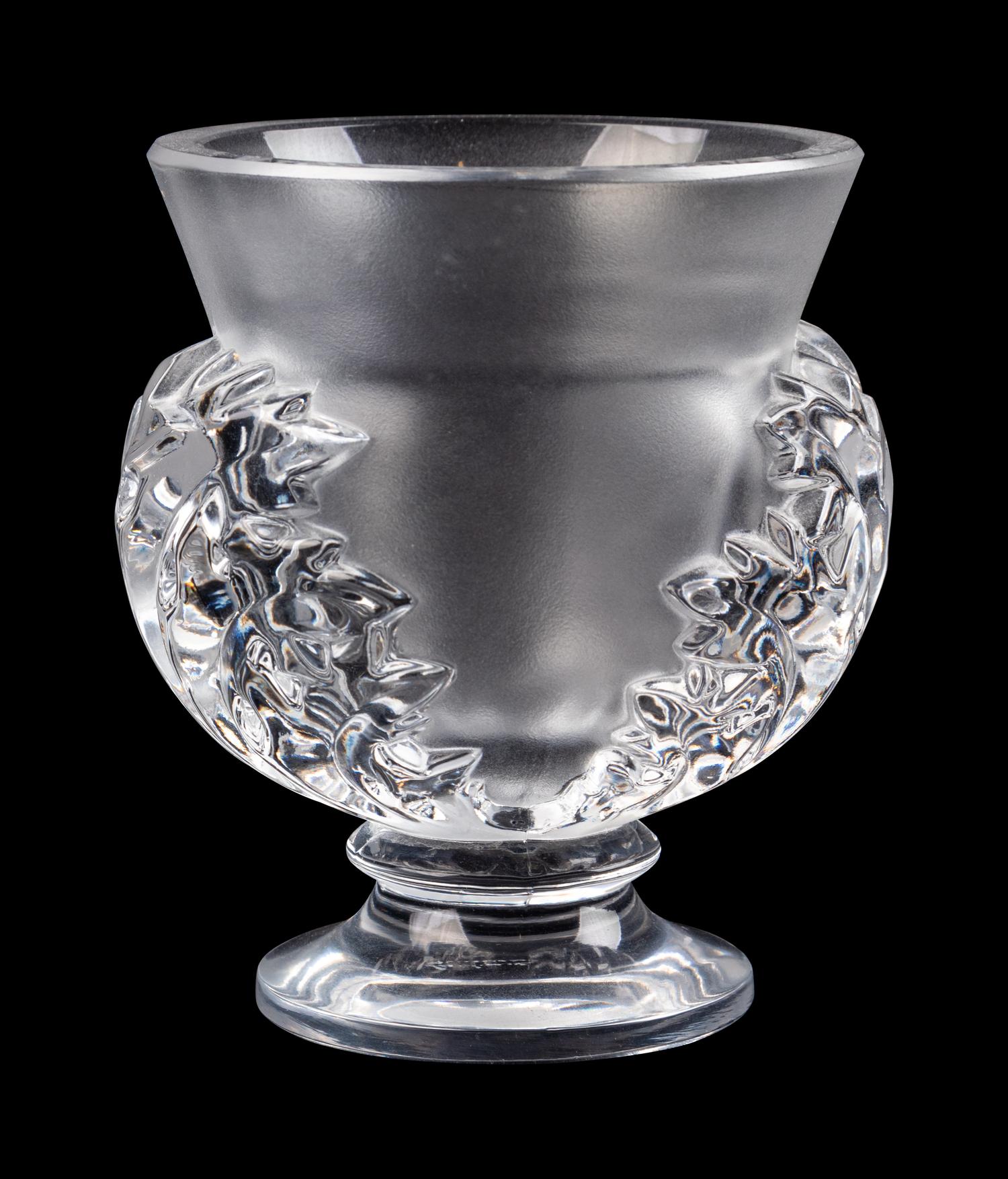 A Lalique Frosted Glass Vase