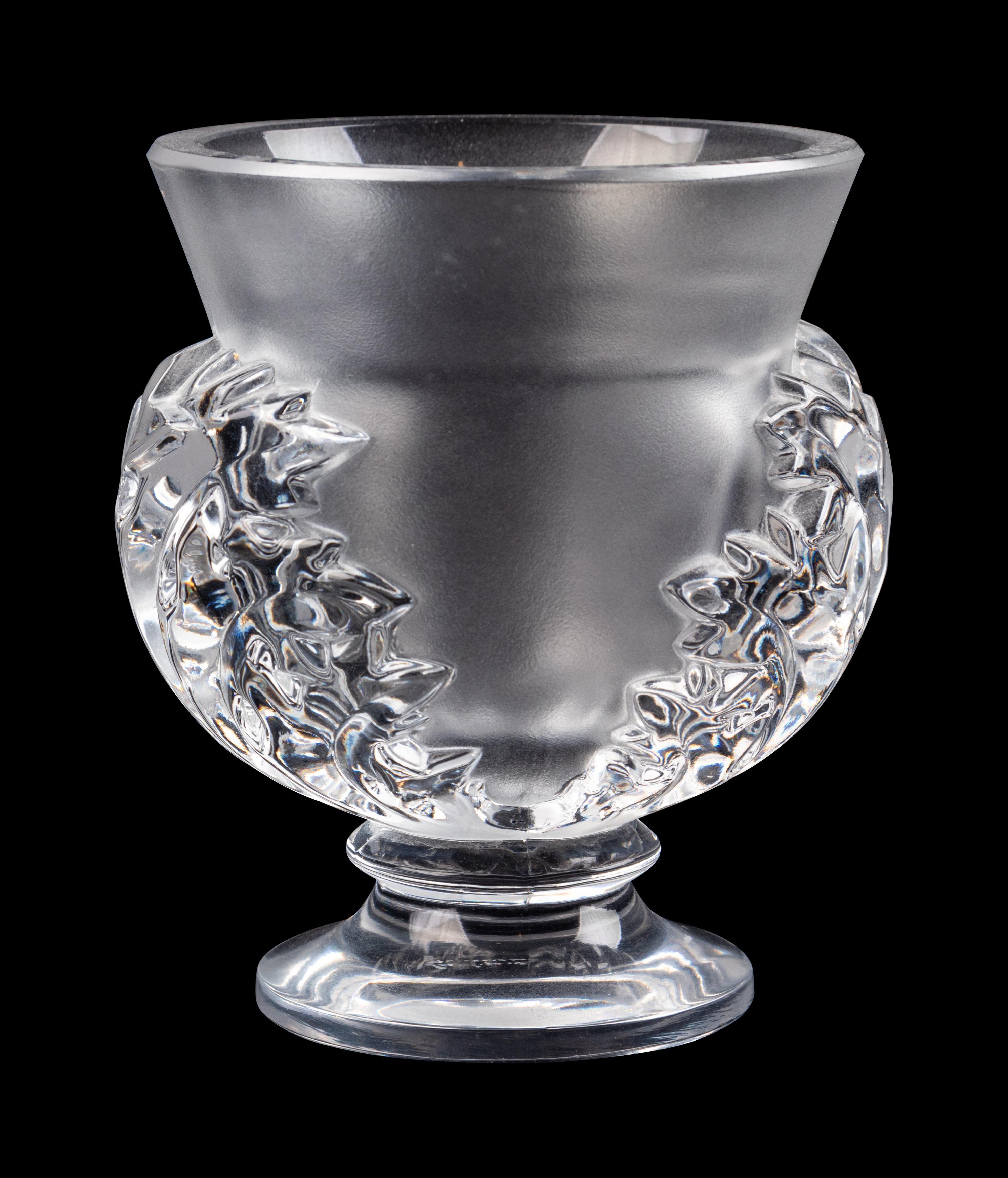 A Lalique Frosted Glass Vase