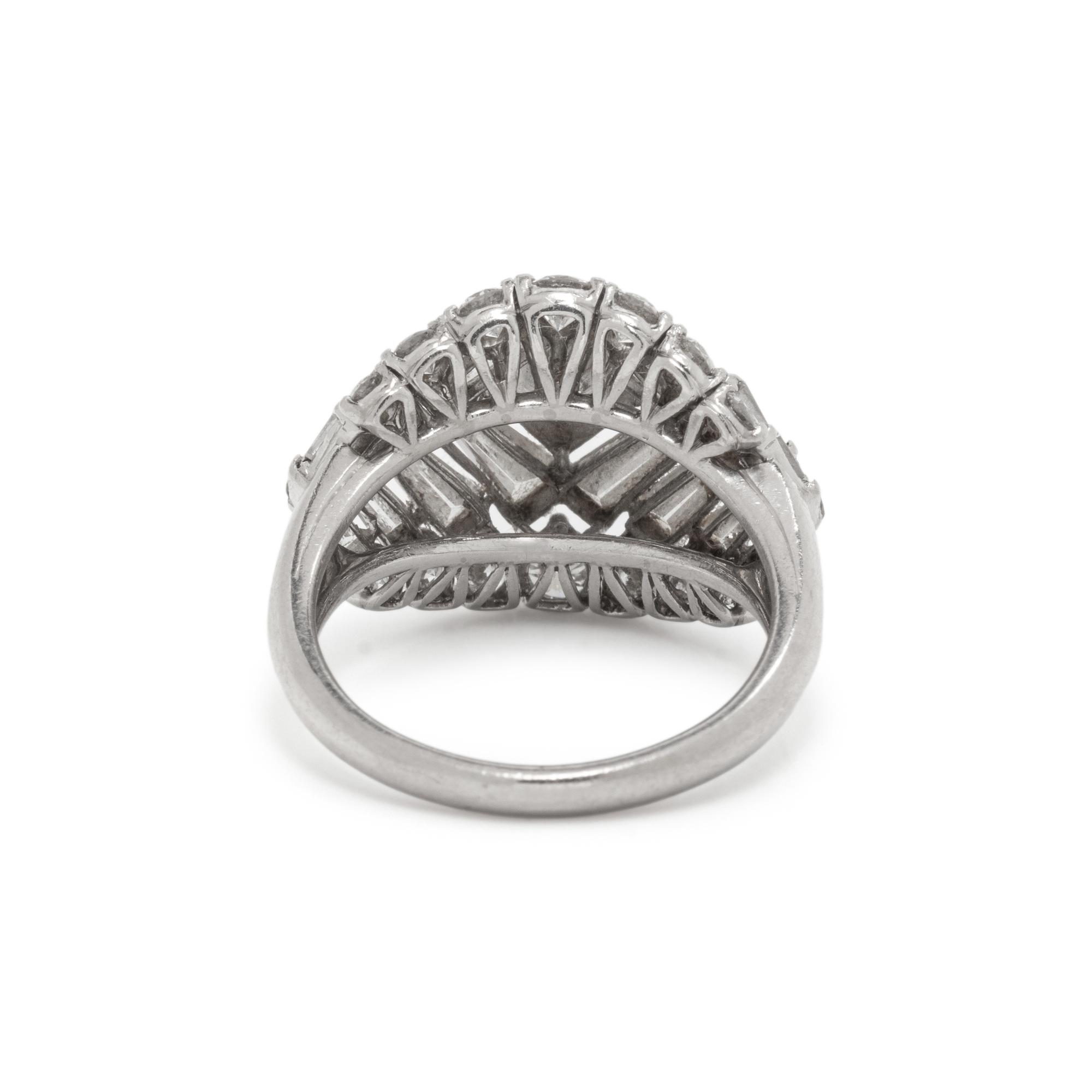 DIAMOND AND PLATINUM RING