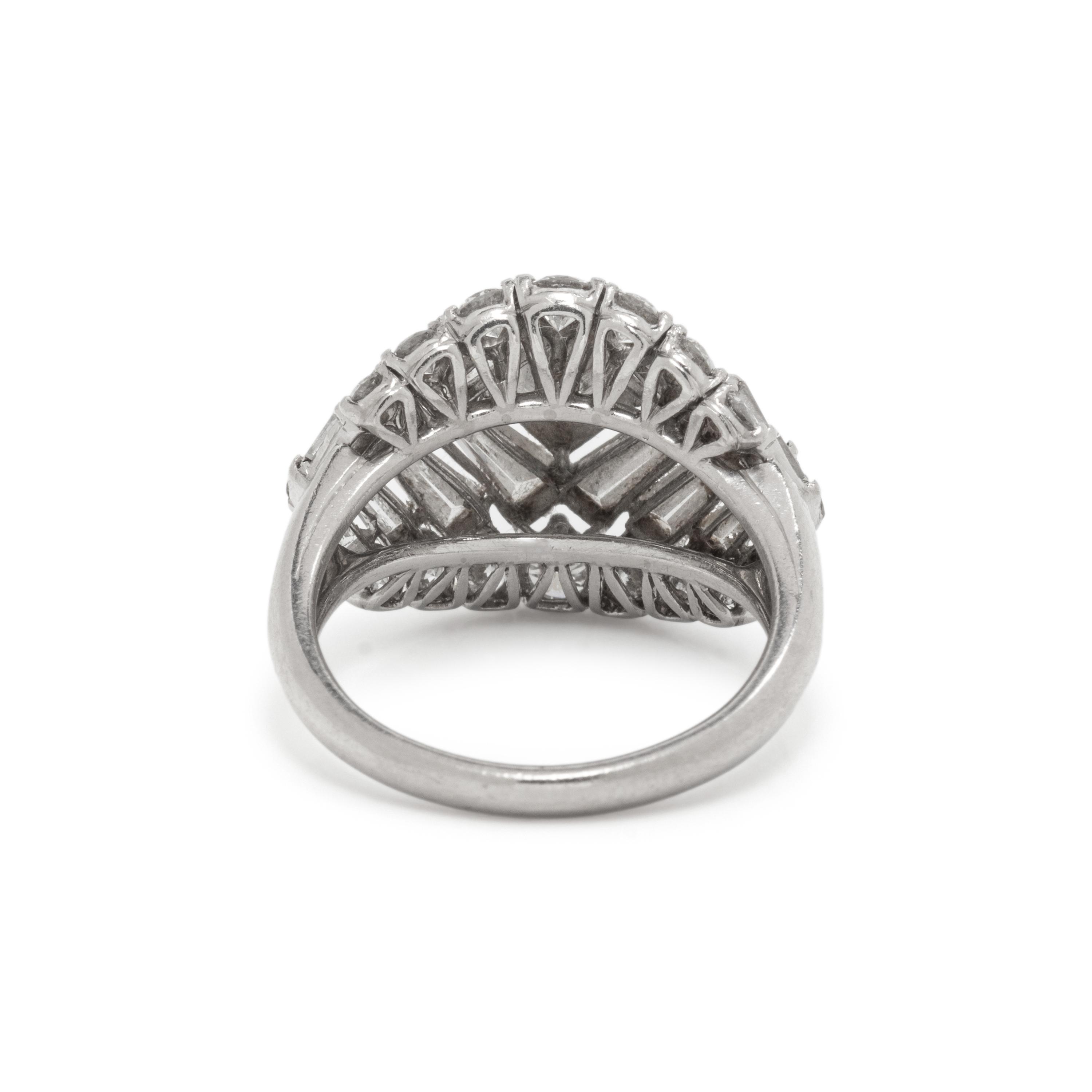 DIAMOND AND PLATINUM RING