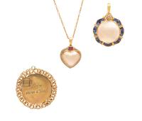 A Collection of 14 Karat Yellow Gold, Mabe Pearl, Diamond and Multi Gemstone Jewelry, 29.40 dwts.