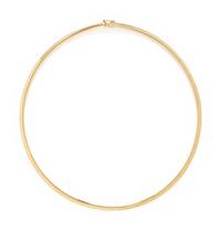 YELLOW GOLD OMEGA NECKLACE