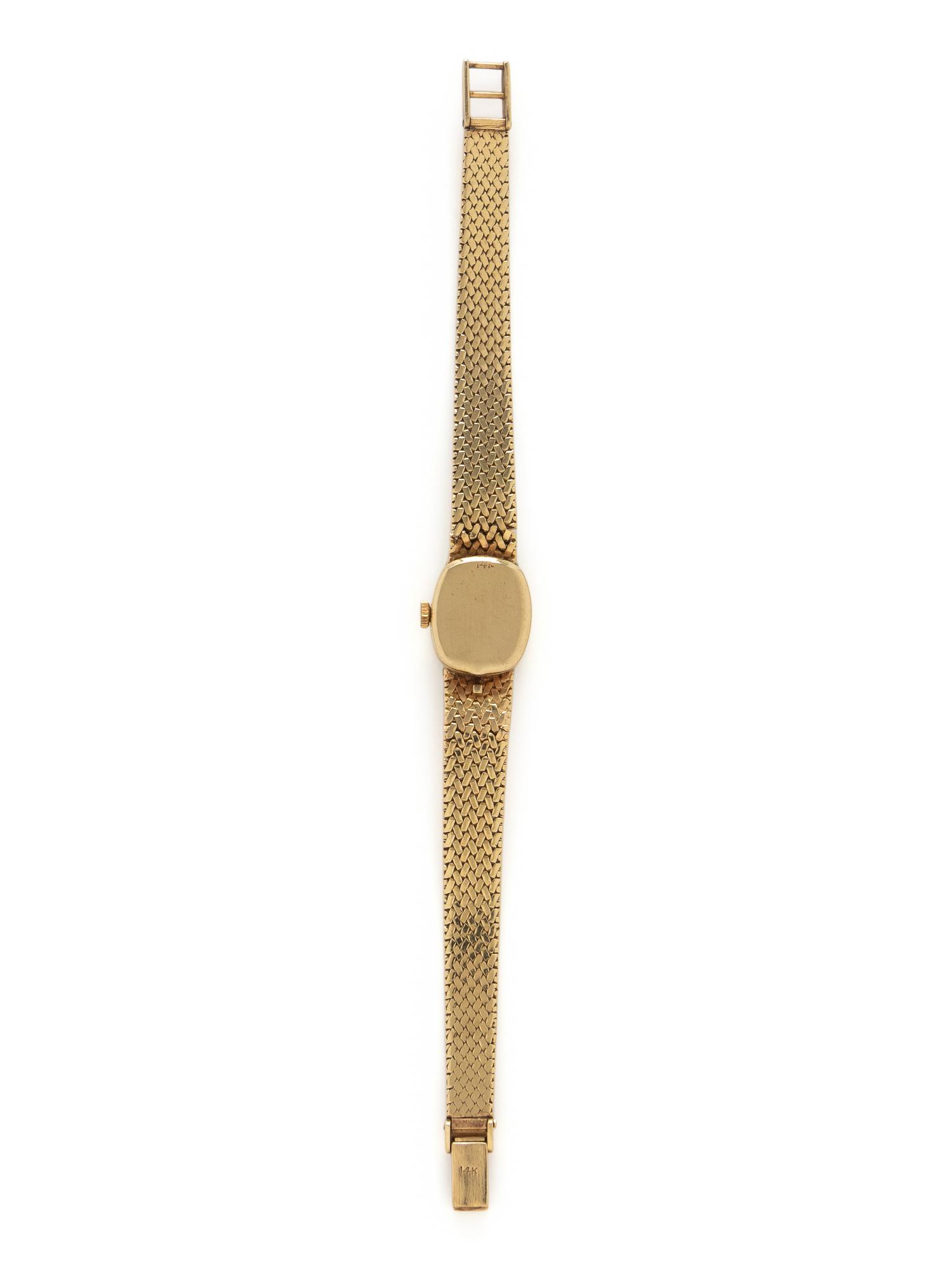 CONCORD WATCH CO., YELLOW GOLD AND DIAMOND WATCH