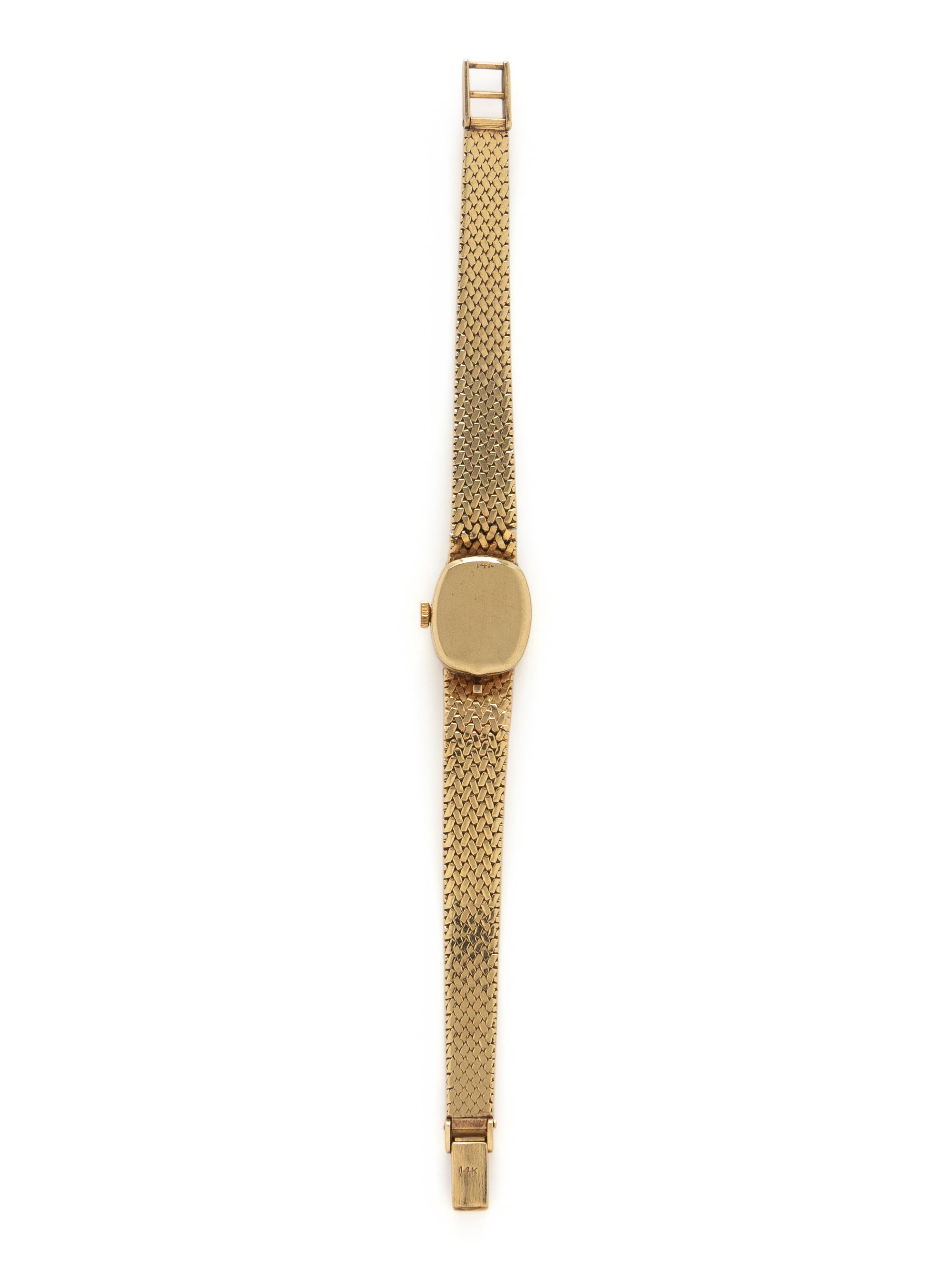 CONCORD WATCH CO., YELLOW GOLD AND DIAMOND WATCH
