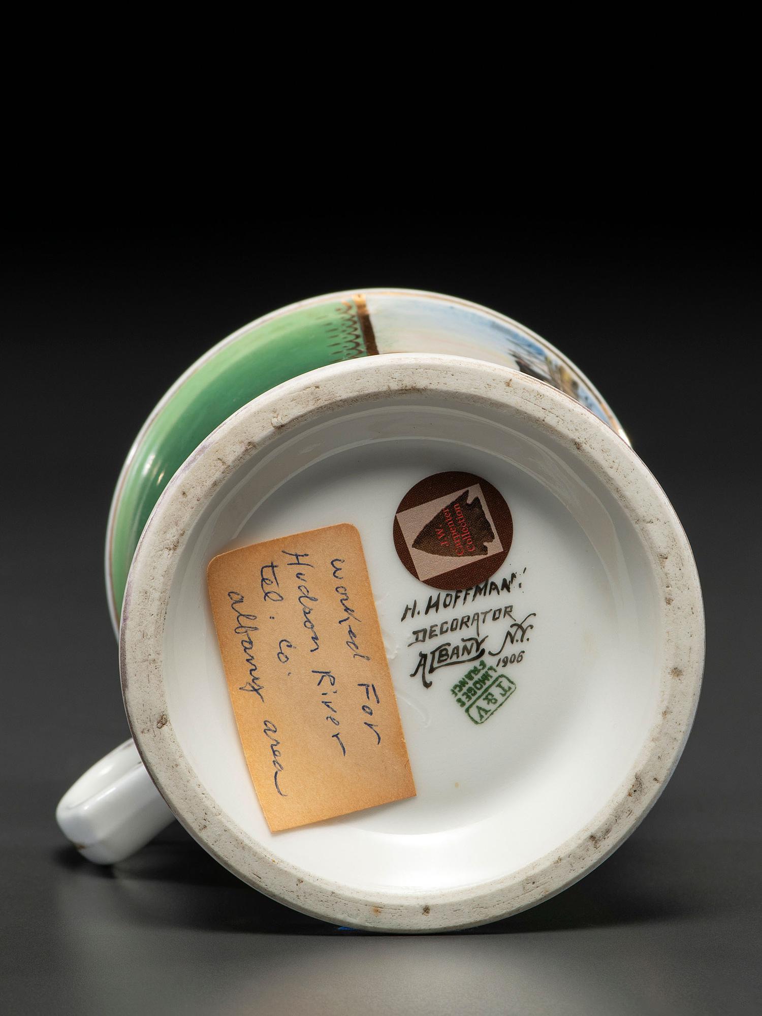 A Telephone Linesman's Porcelain Occupational Shaving Mug