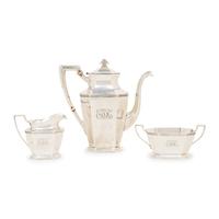 An American Silver Three-Piece Coffee Service