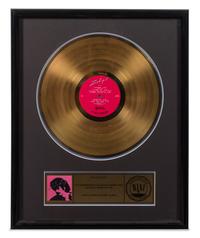 A Carlos Santana: Zebop RIAA Certified Gold Presentation Album 21 x 17 inches.