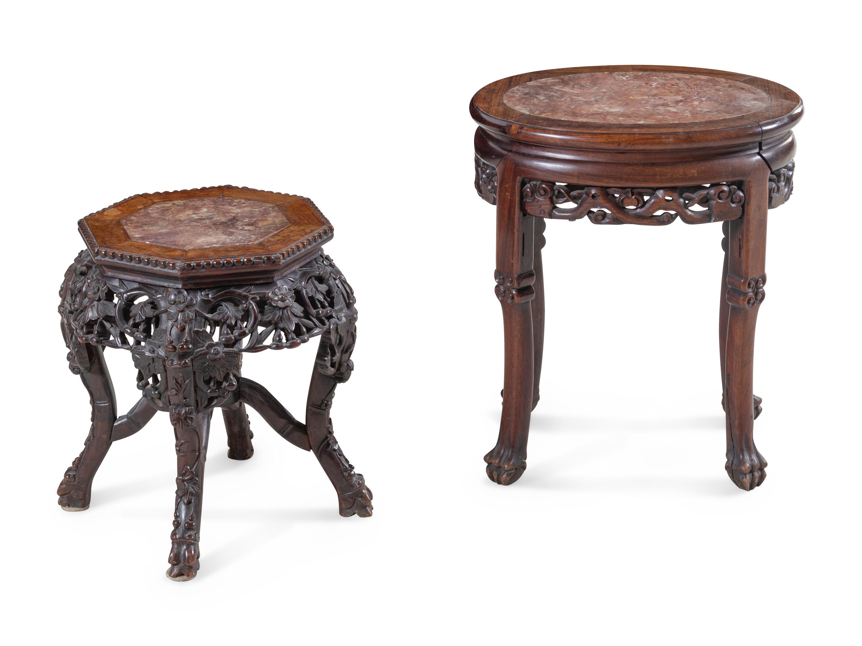 Two Chinese Hardwood Stands