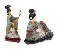 Two Cloisonné Figures