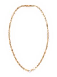 YELLOW GOLD AND DIAMOND NECKLACE