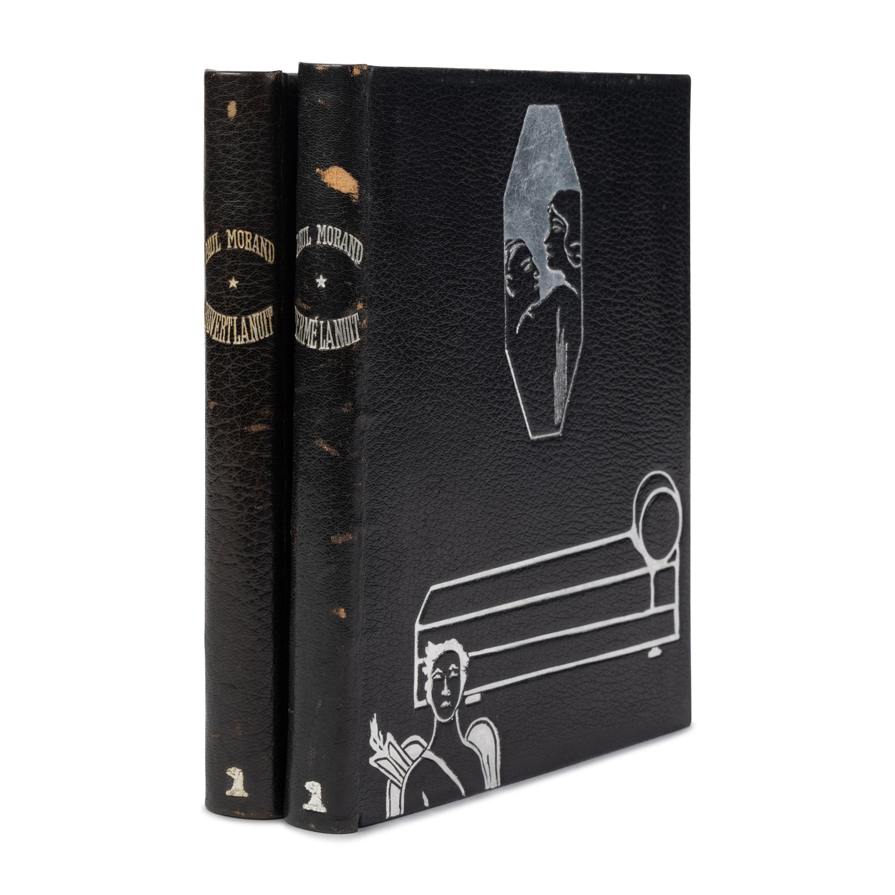 [Bindings]. Morand, Paul (1888-1976). Ouvert la nuit [and] Fermé la nuit. Paris: Librairie Gallimard, 1924, 1925.