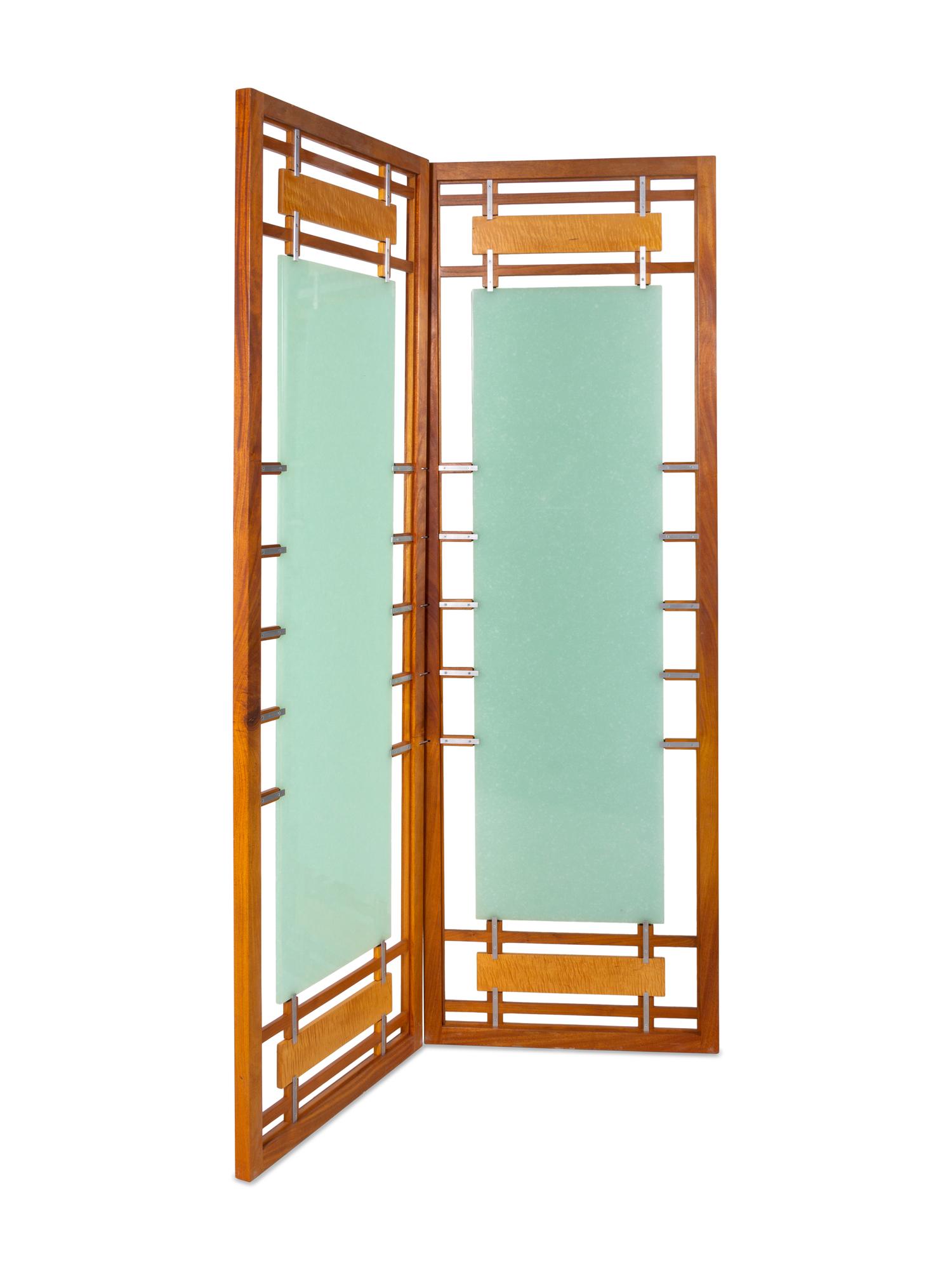 Four Panel Folding Floor Screen