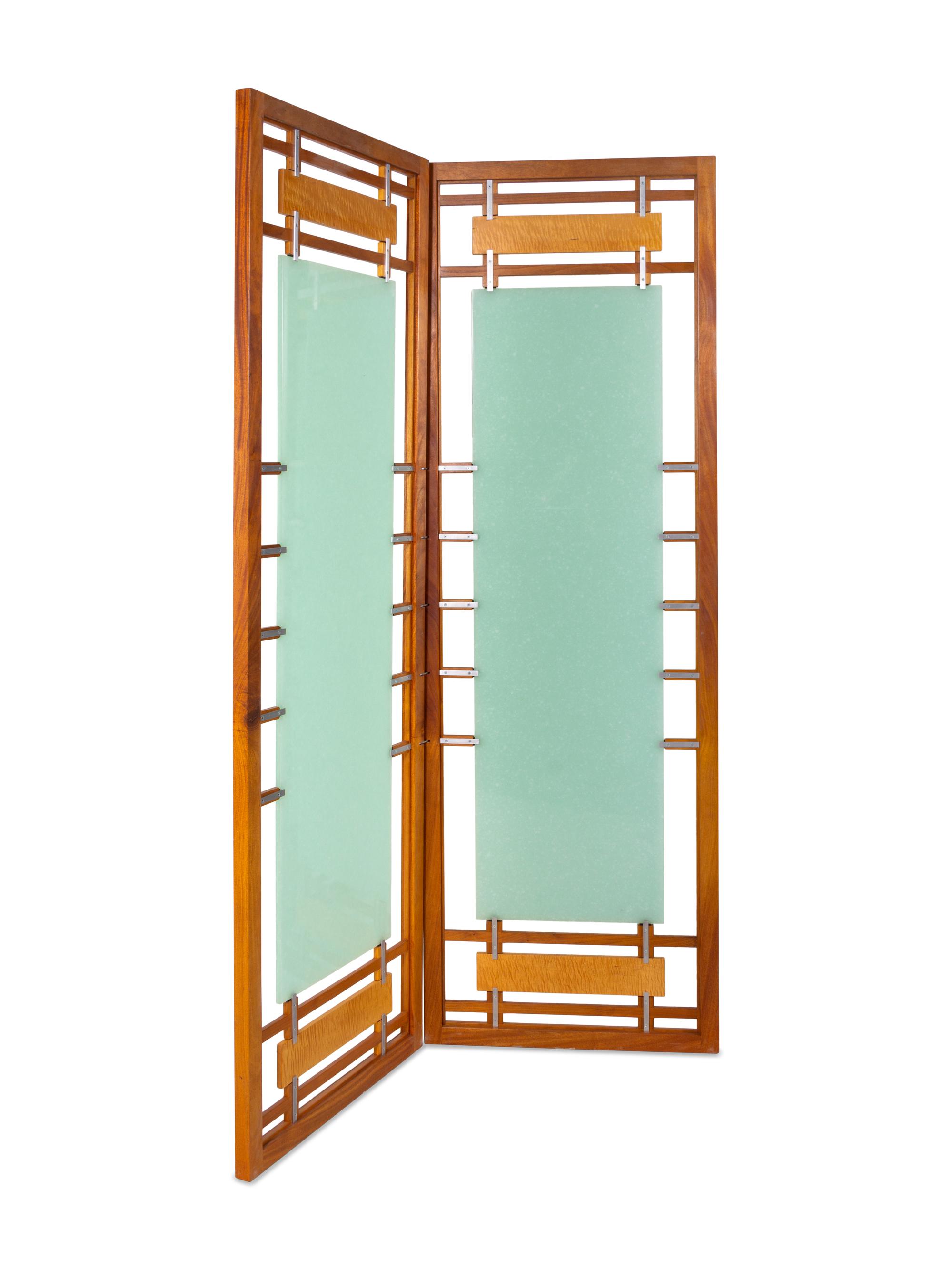 Four Panel Folding Floor Screen