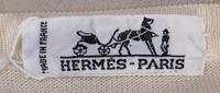 An Hermes Cream Cardigan Sweater, Size 40.