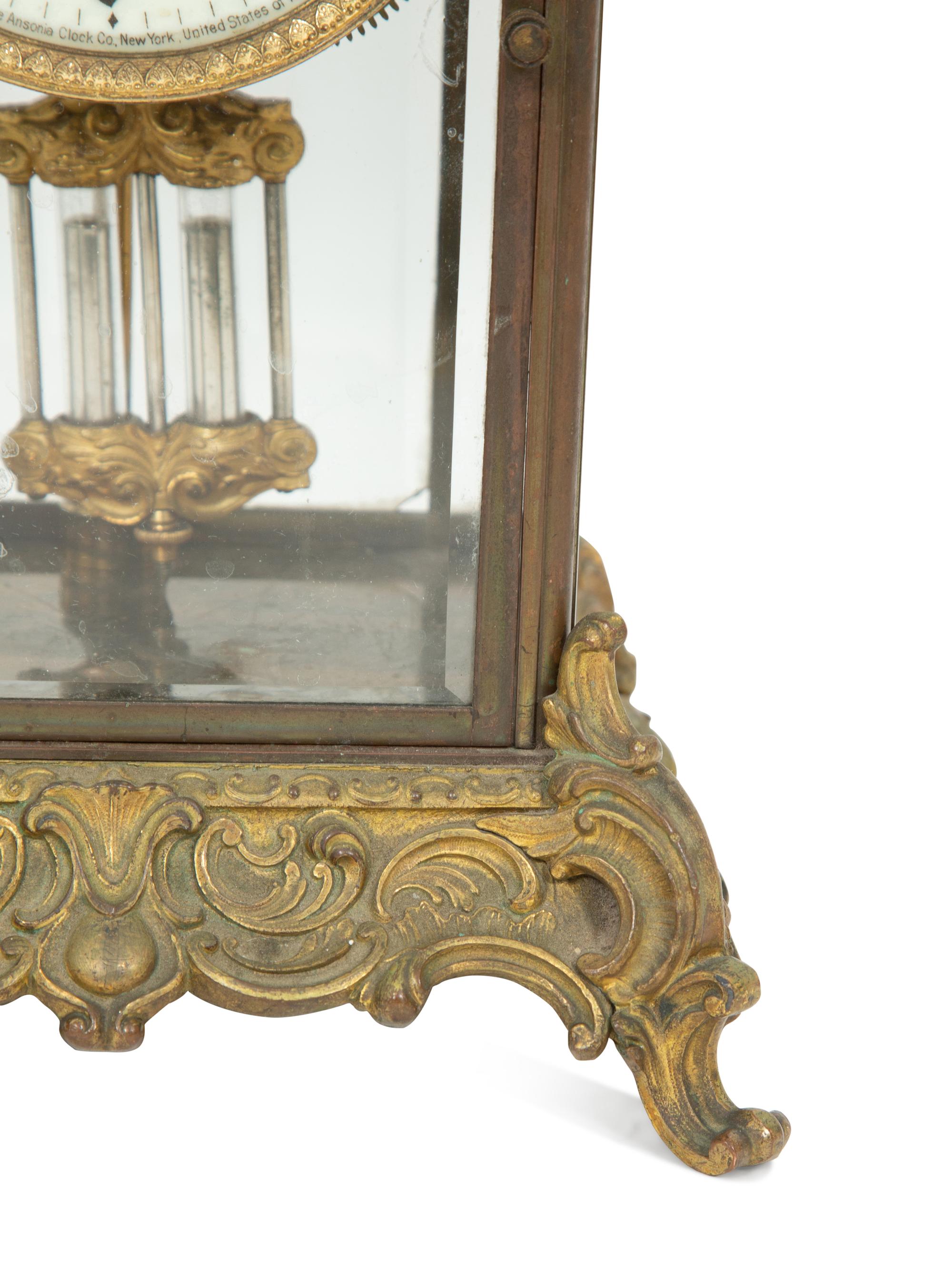 A French Gilt Bronze Mantel Clock