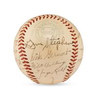 A 1953 Boston Red Sox Team Signed Autograph Baseball