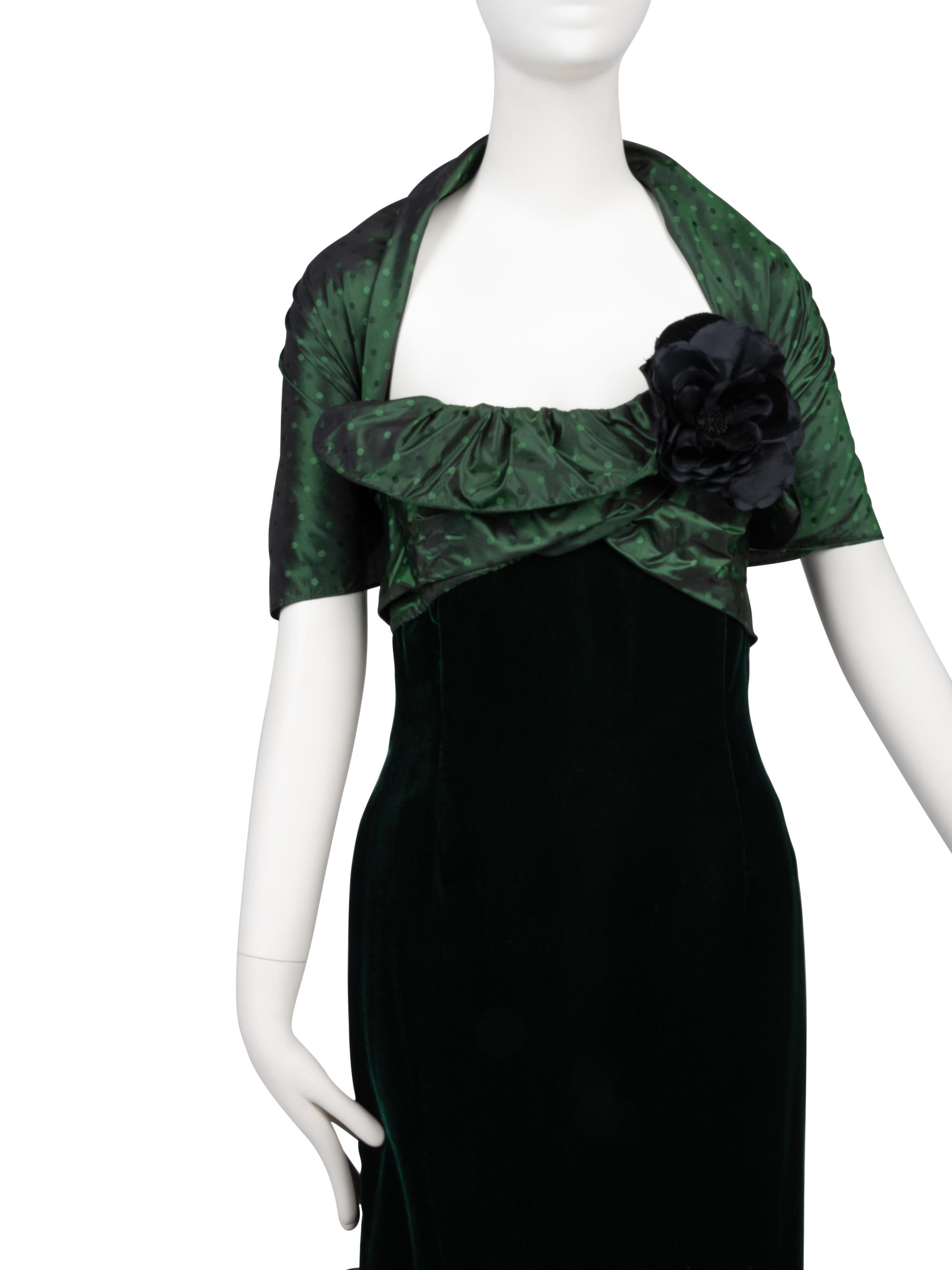 Nina Ricci Evening Dress with Stole, 1988