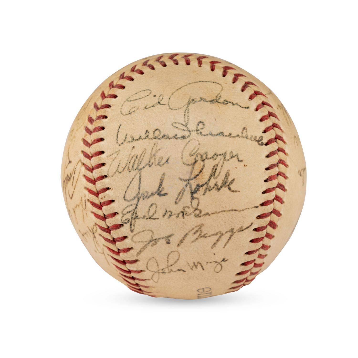 A 1948 New York Giants Team Signed Autograph Baseball