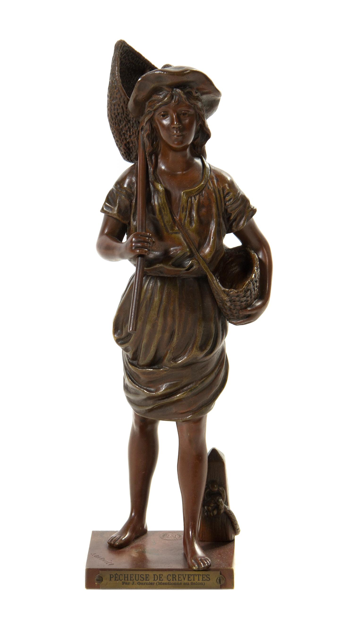 A French Bronze Sculpture, Jean Garnier (1853-1910), Height 12 1/2 inches.
