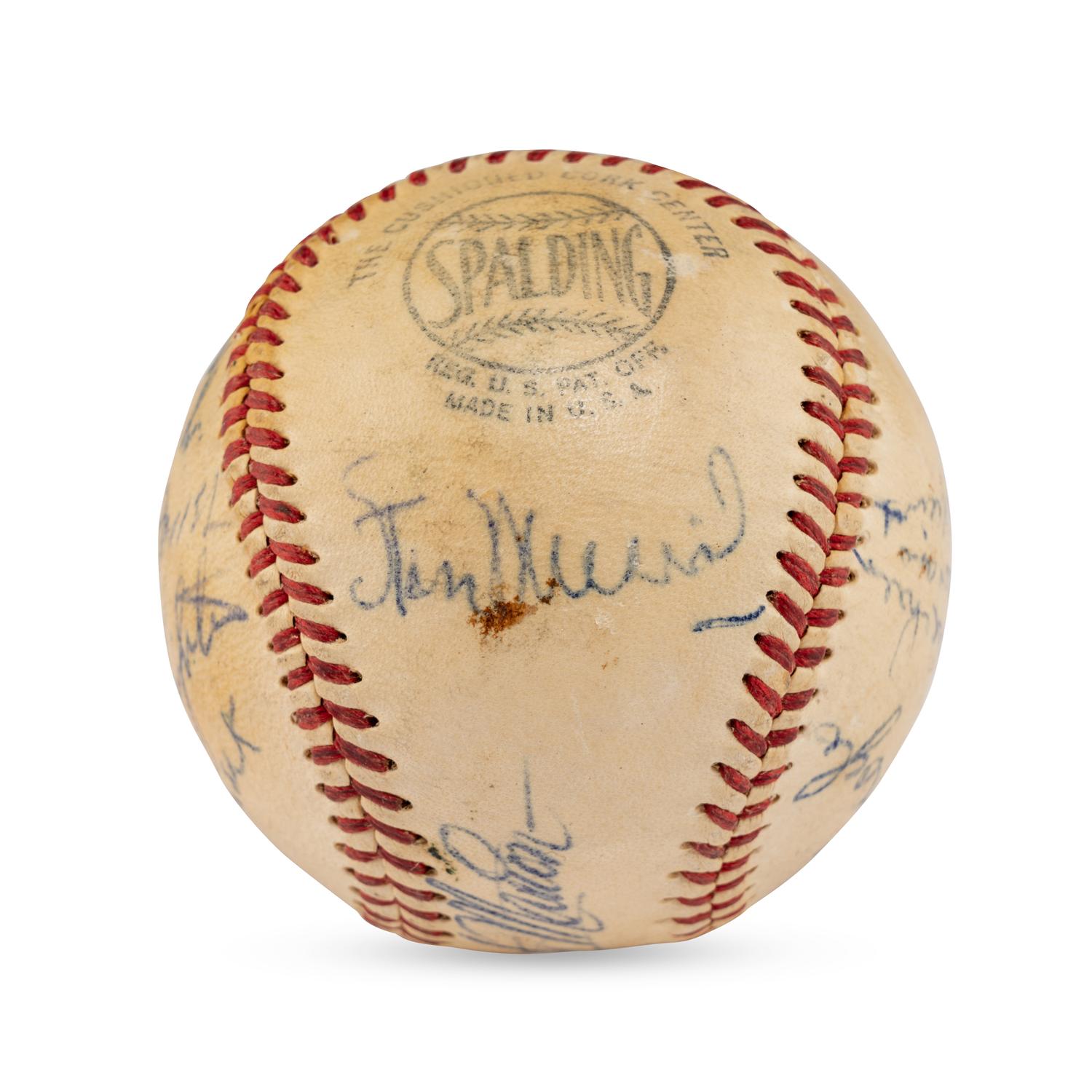 A 1950 St. Louis Cardinals Team Signed Autograph Baseball Featuring Stan Musial (Beckett Authentication Services Letter of Authenticity)