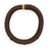 Sabbadini, Steel, Yellow Gold, and Diamond Necklace
