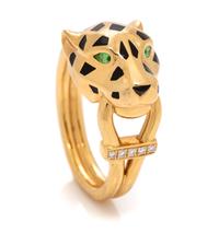 CARTIER, YELLOW GOLD 'PANTHÈRE DE CARTIER' RING
