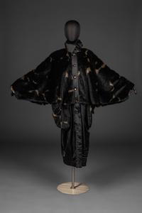 Issey Miyake Faux Fur Padded Coat with Interior Vest, 1980s