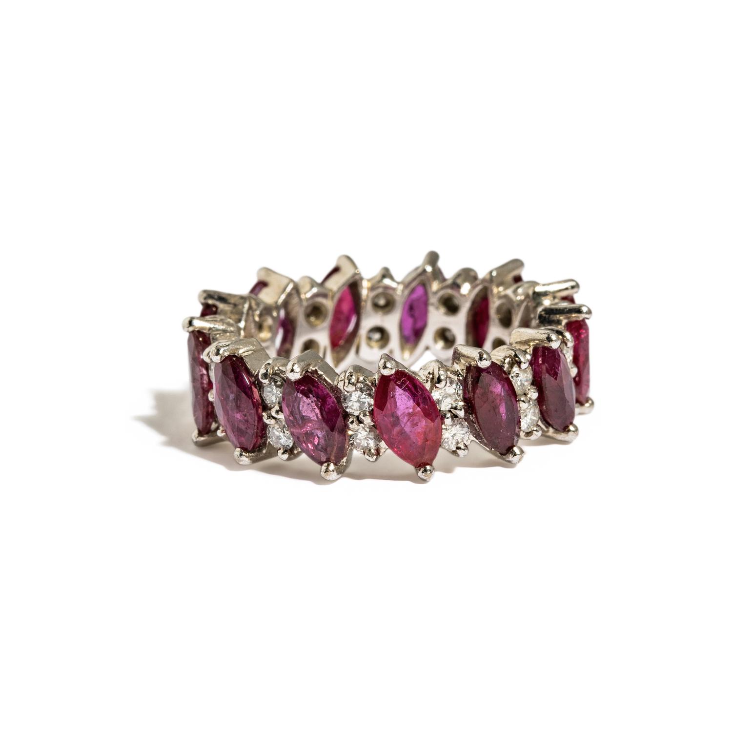 RUBY AND DIAMOND ETERNITY BAND