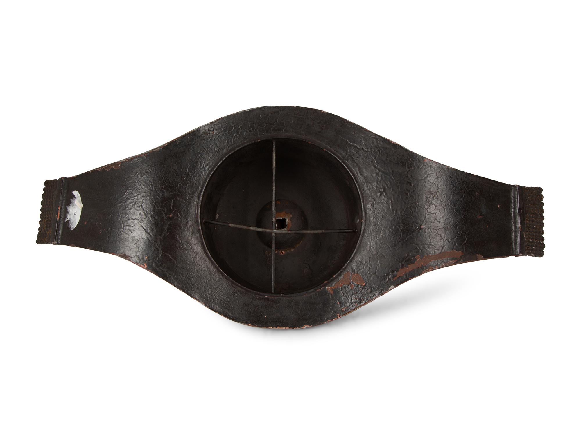 A French Tole Peint Model of a Bicorne Hat