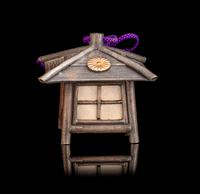 A Japanese Silver House-Form Bonbonnière