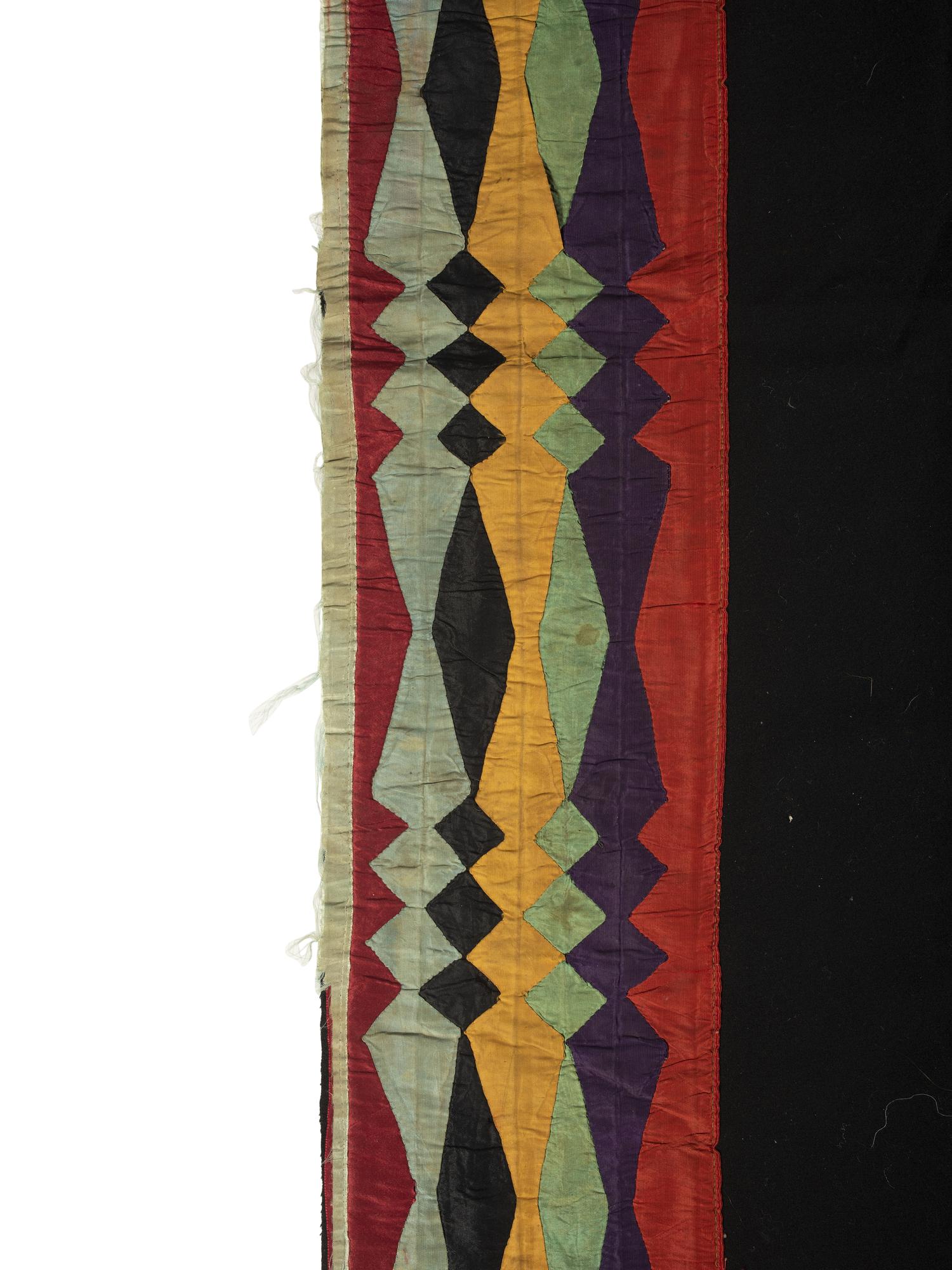 Potawatomi Girl's Wool and Ribbon Work Shawl