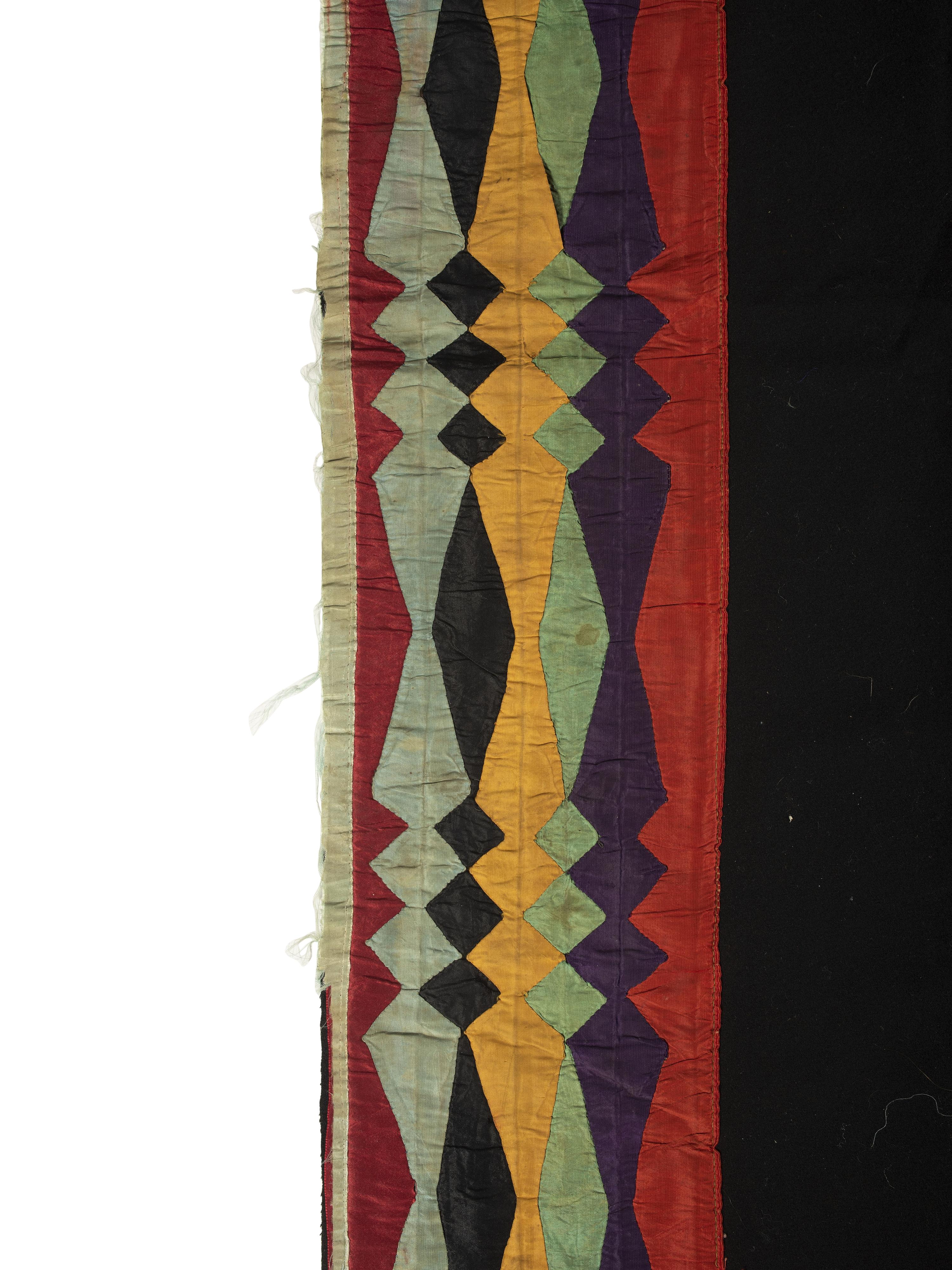 Potawatomi Girl's Wool and Ribbon Work Shawl