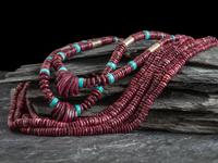 Southwestern-style Multi-strand Spiny Oyster Necklace