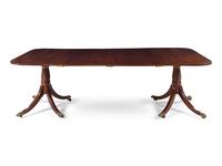 A George III Mahogany Double Pedestal Dining Table
