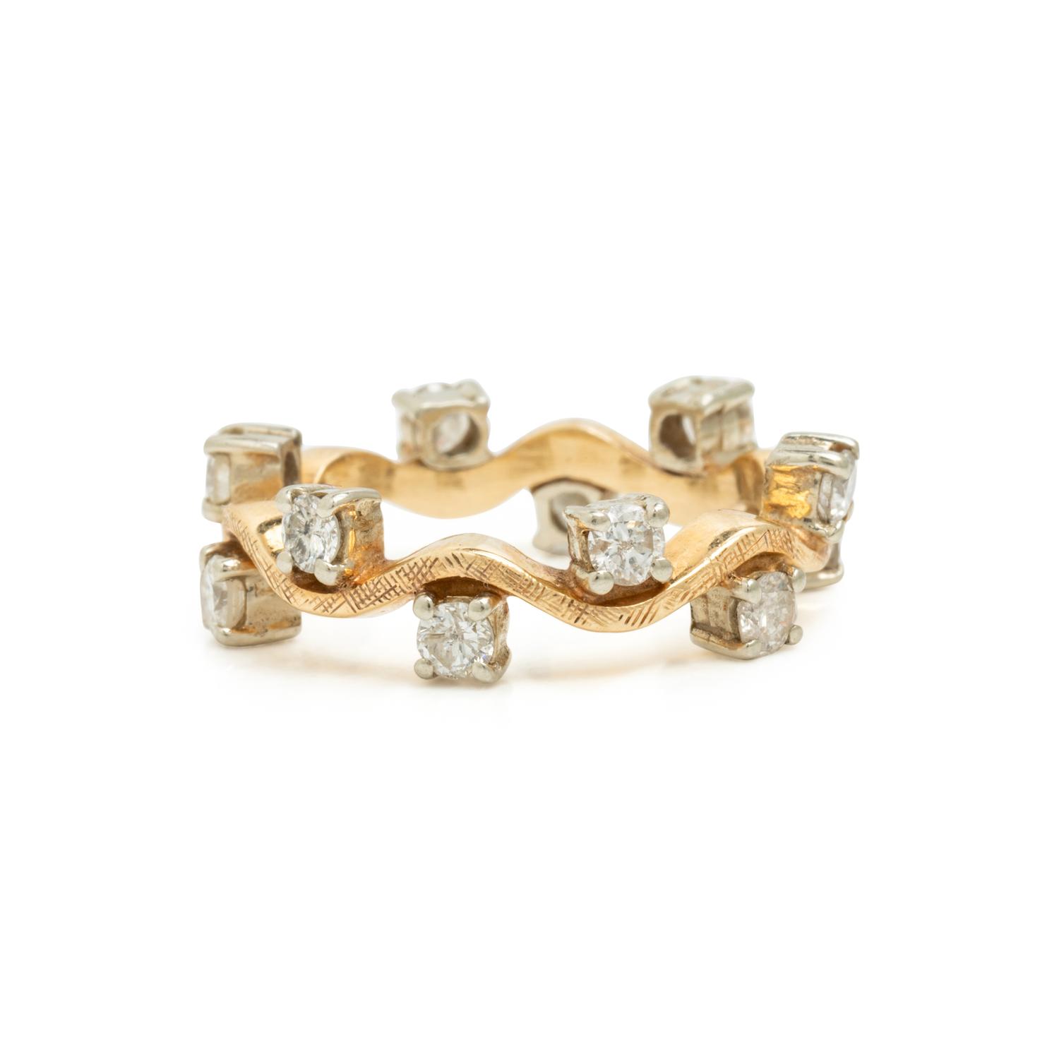 Yellow Gold and Multigem Earrings and Ring