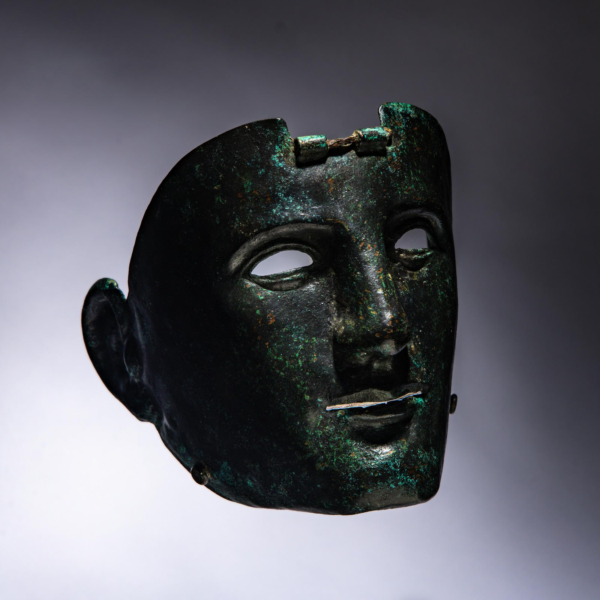 A Roman Bronze Parade Mask