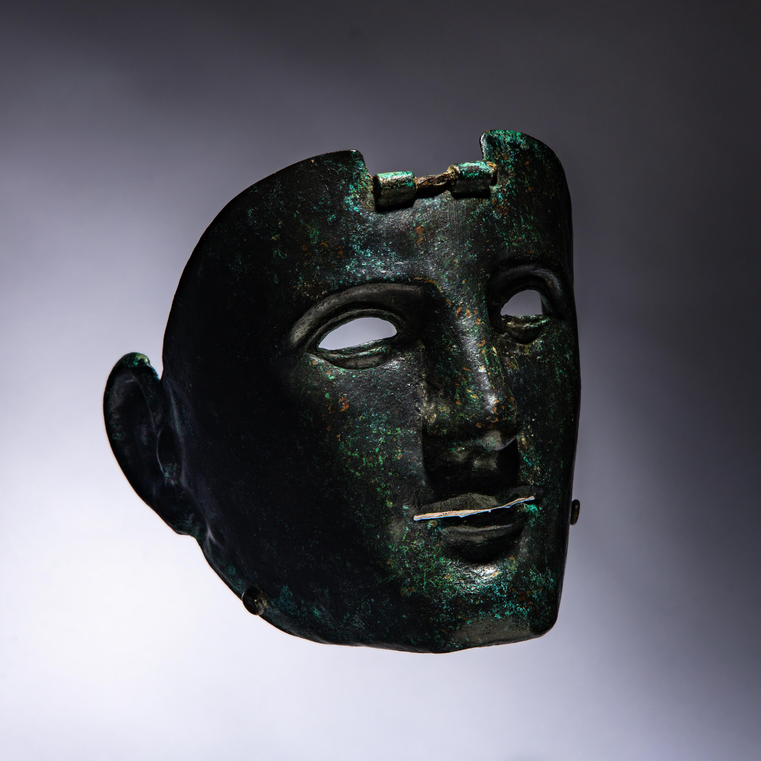 A Roman Bronze Parade Mask