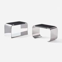 Stanley Jay Friedman for Brueton "Macao" and "Eclipse" End Tables, circa 1980