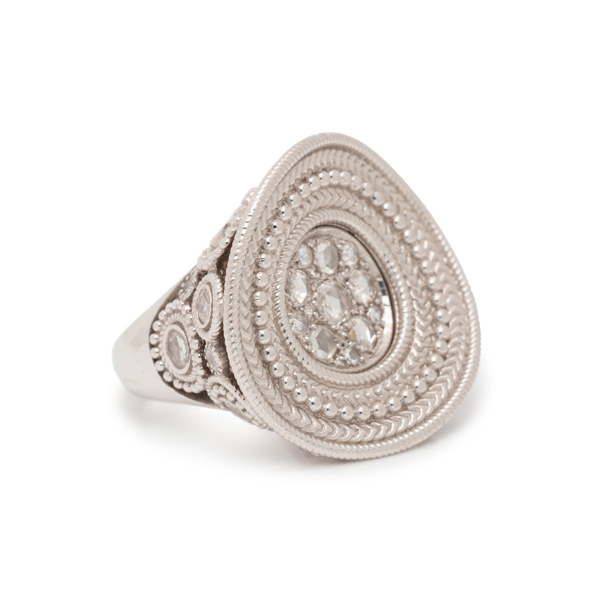 CARRERA Y CARRERA, WHITE GOLD AND DIAMOND RING